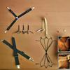 Bed Sheet Holder Adjustable Elastic 12 Clips Fixed Holder Mattress Clip Fasteners Cover Blankets Grippers Fixing Non-Slip Strap