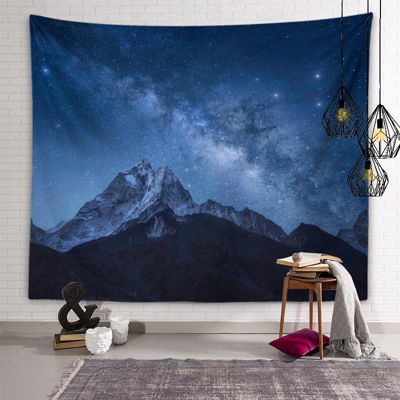 Winter Landscape Wall Art Aesthetic Tapestry Sunset View Tapestry Dormitory Room Aesthetic Decor Bedroom Home Decor