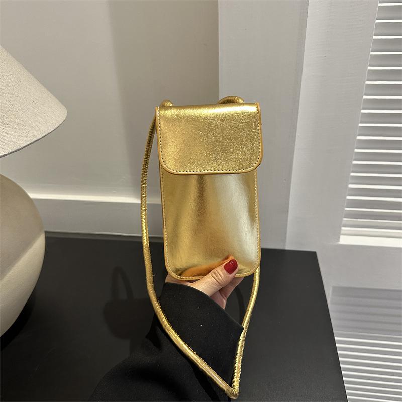 Kabelky Crossbody Dámské Mini PU kožené peněženky a kabelky přes rameno pro dívky Dámské Telefon Jednoduchá pevná designová taška