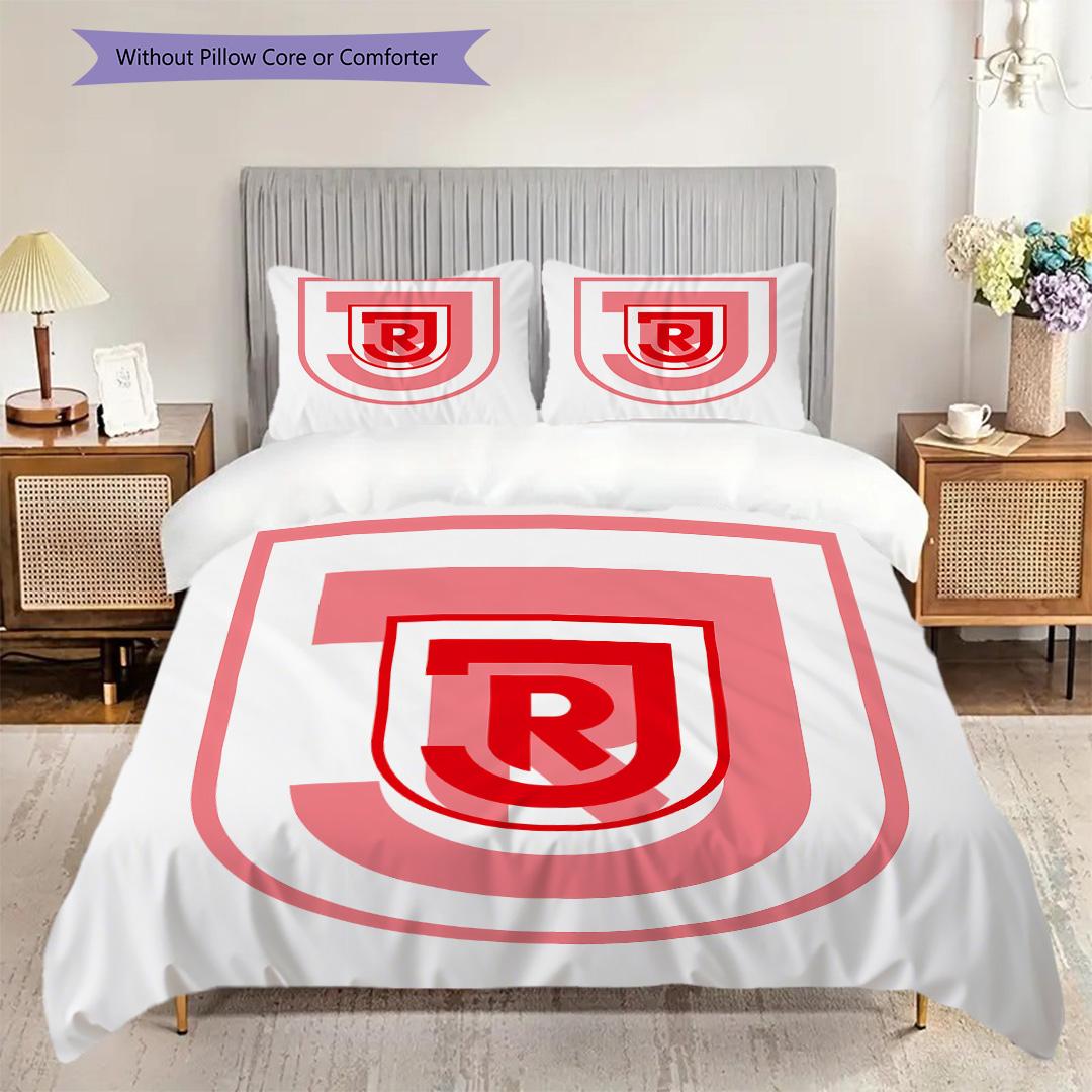 Jahn Regensburg Muster Bettwäsche Steppbett Set Bettbezug Kissenbezug Heimdekoration Geburtstagsgeschenk (1 Bettbezug + 2 Kissenbezüge, ohne Füllung) 135x200cm