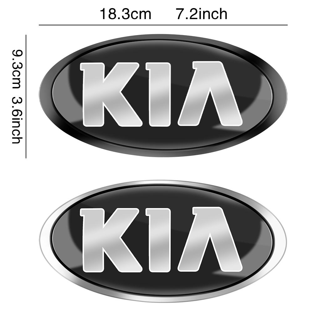 SWIR7 Car Styling Front Hood Emblem Rear Trunk Badge Sticker Modified Parts For KIA KN Pegas Sorento Soul Cerato Sportage Optima Niro