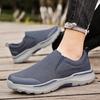 Men’s Outdoor Canvas Shoes Sneakers Driving Shoes Black Casual Plus Size  Slip On Wide Head Shoes for Farther