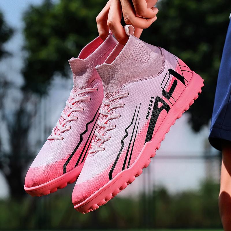 Calzini Bambino/Uomo Bocca Scarpe da Calcio Gomma Suola Morbida Chiodo Corto Erba Artificiale Pelle Gioventù Scarpe da Calcio Bambino