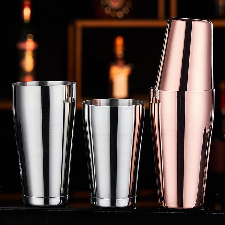 Boston 304 Stainless Steel Cocktail Shaker Set - Bar Tool Kit