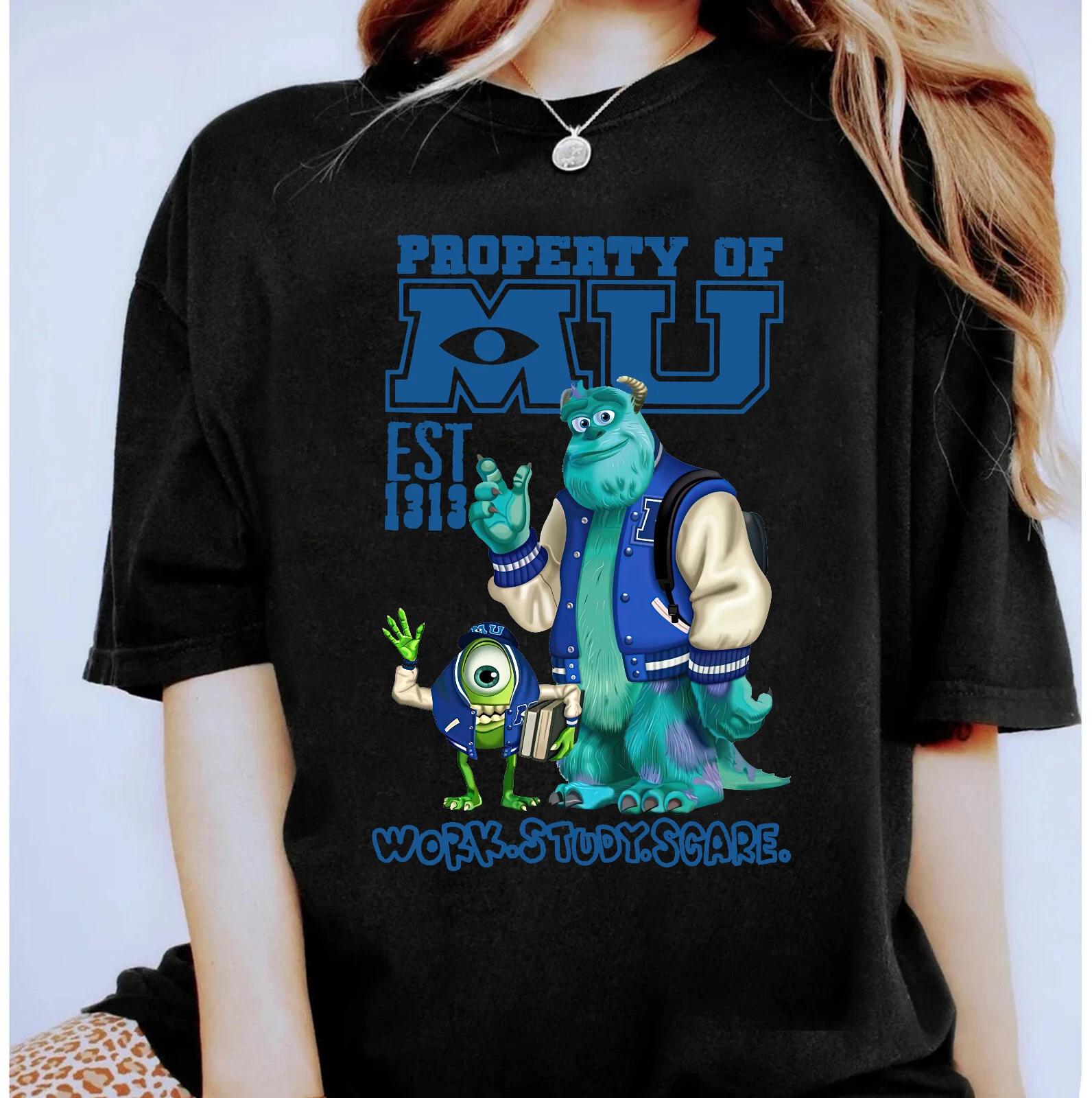 Disney Monsters University Mike Sulley Work Study Scare Unisex Shirt S