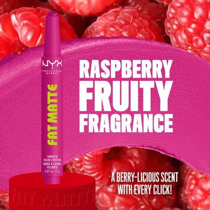 NYX Professional Makeup Fat Matte Creamy Matte Lipstick Fluffy Fuchsia