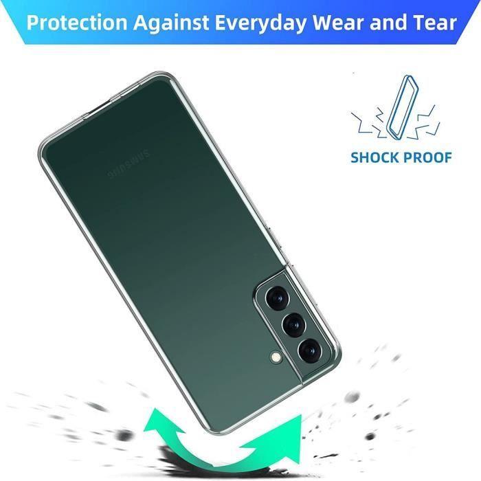 Coque de protection - PROSHOP - pour Samsung S22 Plus - Silicone transparent - Souple - Anti-choc