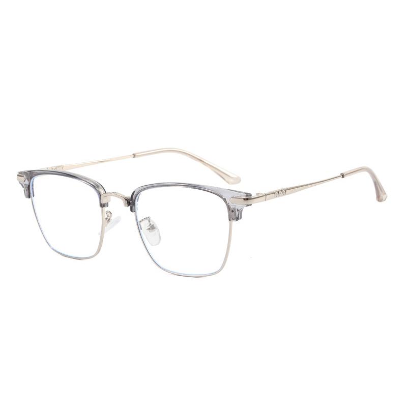 

Black Computer Glasses Frame Women Men Anti Blue Light Round Eyewear Blocking Glasses Optical Spectacle Eyeglass metal frame MULTI сірий