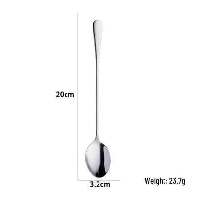European Style 304 Stainless Steel Pointed Ice Spoon