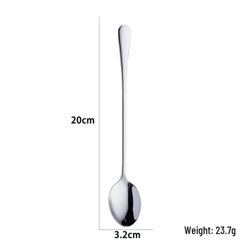 European Style 304 Stainless Steel Pointed Ice Spoon