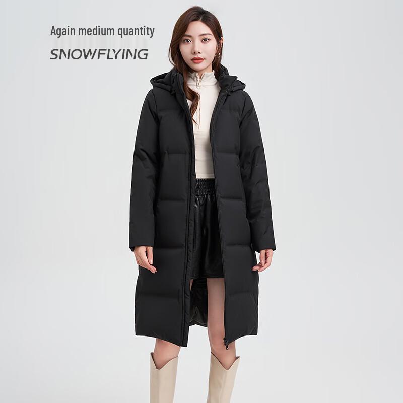 SNOWFLYING Women's Mid-Length Padded Duck Down Jacket