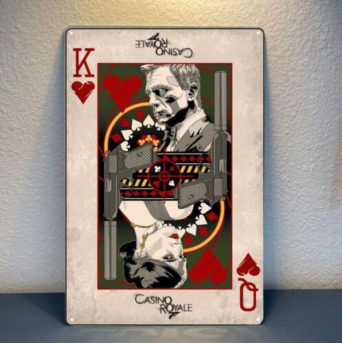 Bond Casino Royale Movie Metal Poster Tin Sign 20x30cm Plate aluminum 20x30cm