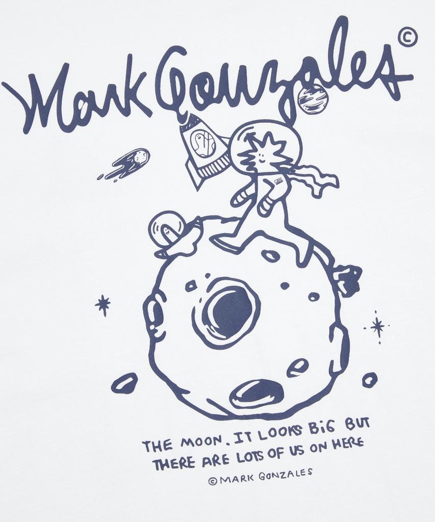 Mark Gonzales Space Doodle Graphic T-Shirt - White