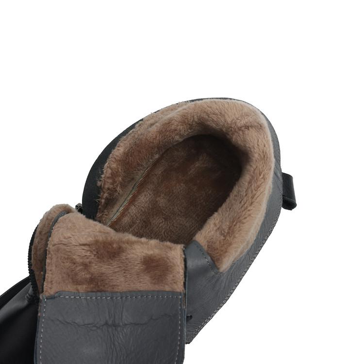 

Fashion NEW Autumn Women Boots Genuine Leather Shoes for Women Round Toe Chunky Heel Shoes Winter Wool Boots Warm Zipper Daily Shoes 41