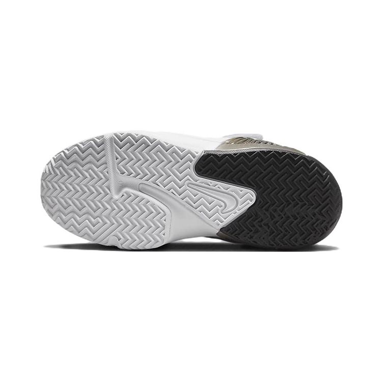 Nike LeBron Witness 7 PS White Black Kids Sneakers Metallic-Silver DQ8647-100