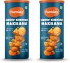 Farmley Geröstete und gewürzte Käsige Cheddar Makhana | Namkeen Snacks & Gepuffte Snacks | Gesunder Snack | Cholesterinfrei | Glutenfrei | Reich an