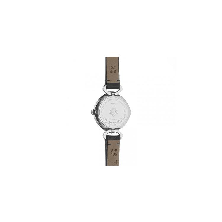 TISSOT Yiting Collection Quartz Movement 30m Water Resistance Women's Watch 22.58mm Black Dial T113.109.16.126.00