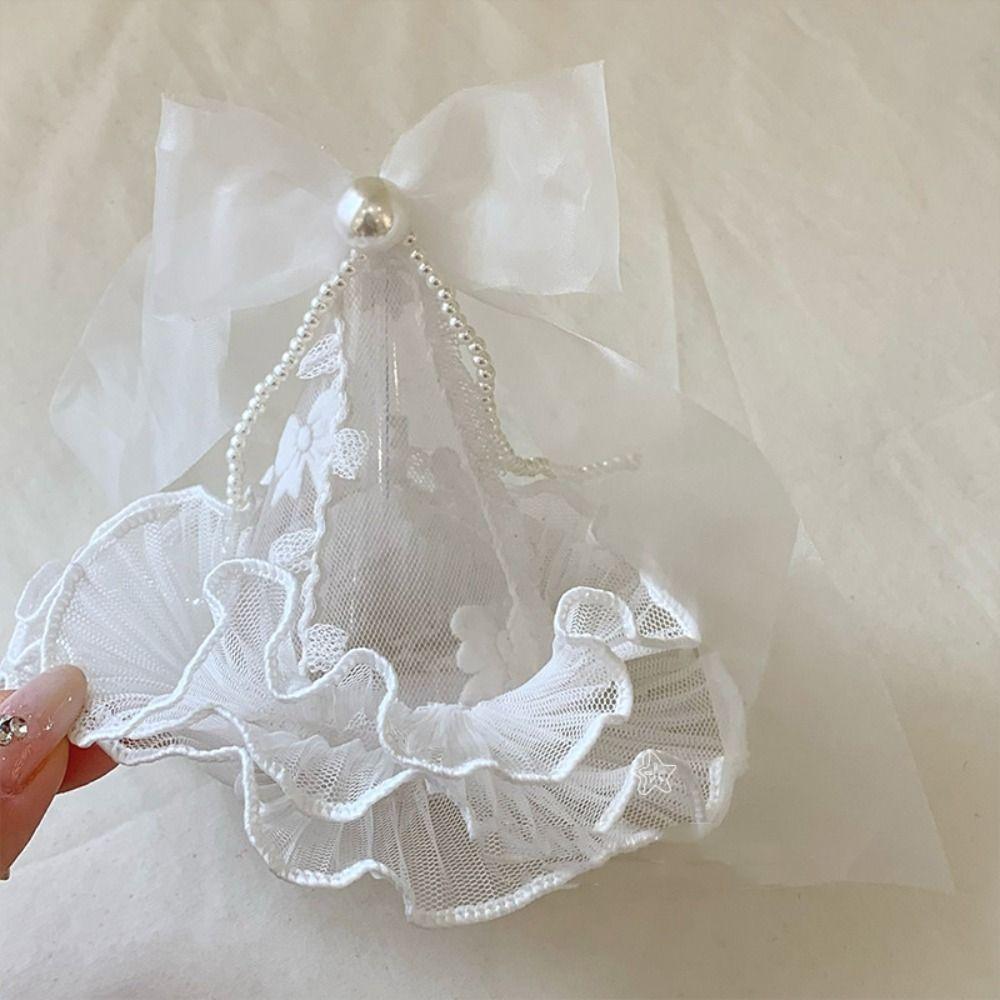Bow Birthday Crown Embroidery Birthday Cap Creative Birthday Hat Hairpin Birthday Decoration
