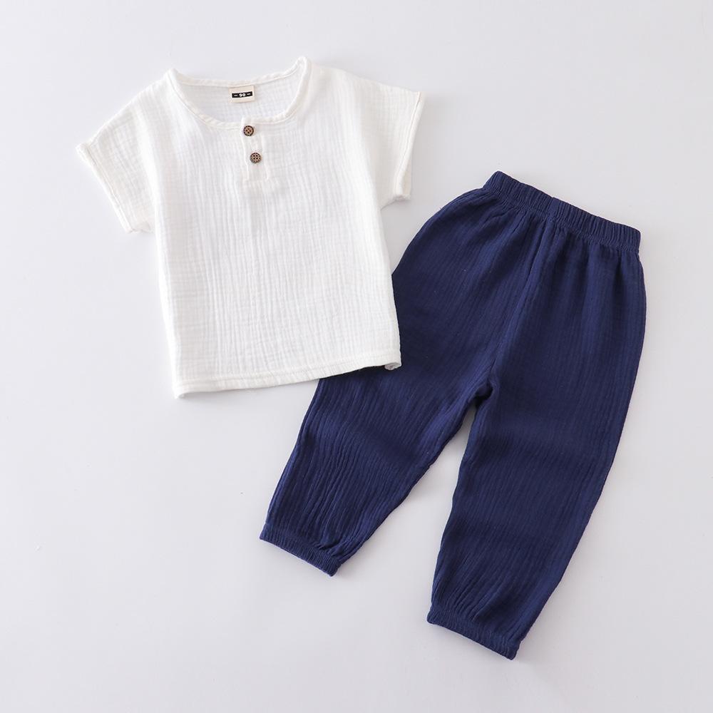 Spring Baby Boy Clothes Toddler Soft Cotton Long Sleeve T-shirt  + Pants 2Pcs Kids Outfits