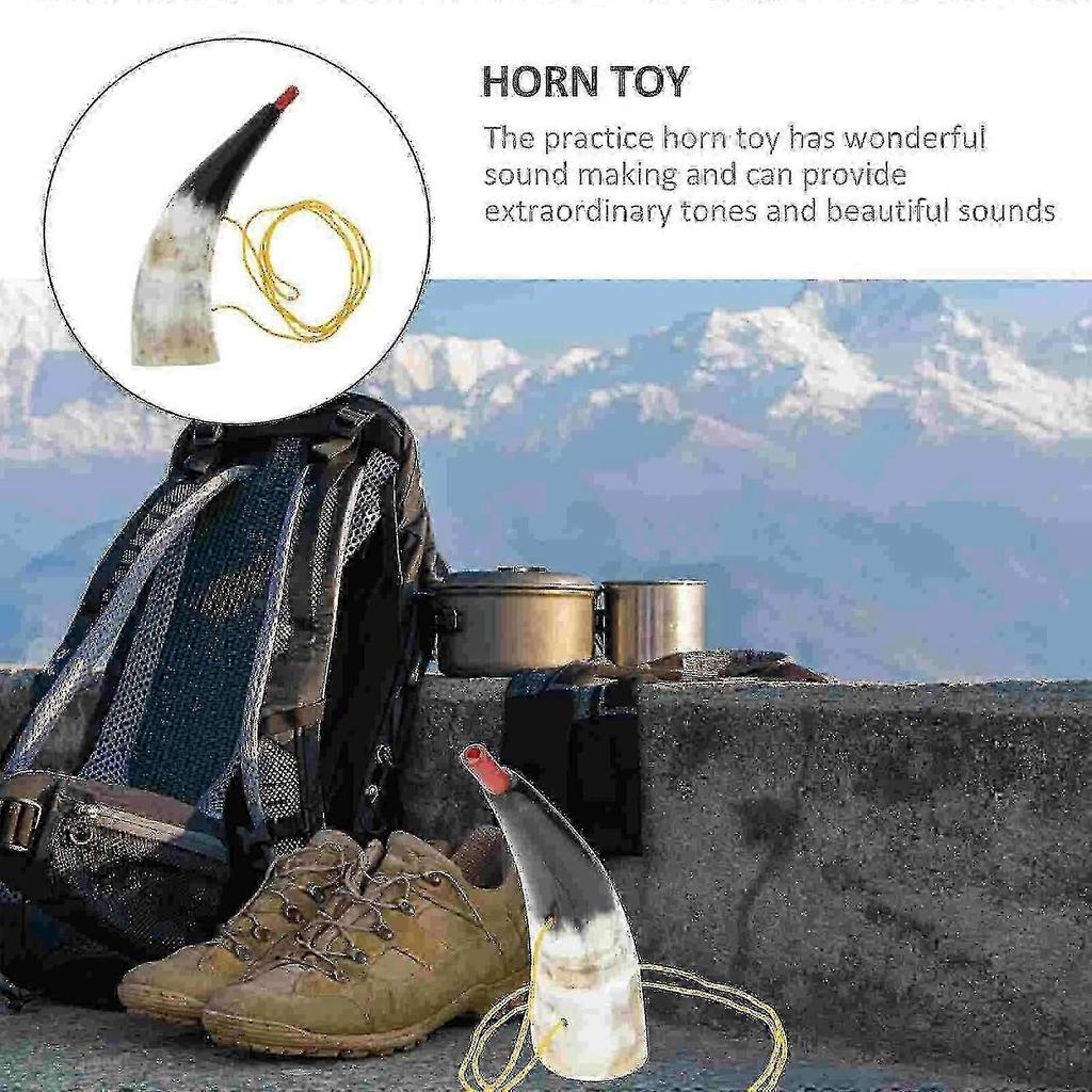 Horn Trumpet Viking Toy Party Kids Blowouts Cheering Instrument Prop Drinking Noisemaker Toys Game Ox Musical Natural