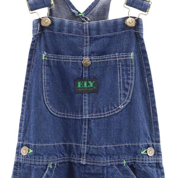 ELY Made in USA denim Overall Button fly Men's Used