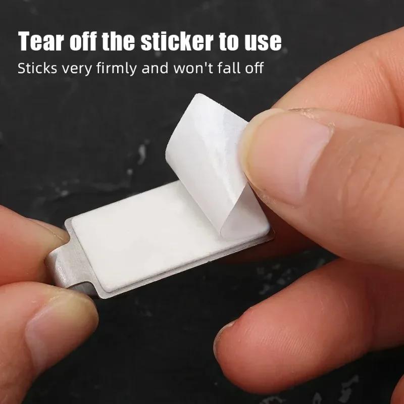 Self Adhesive Hook Stainless Steel Heavy Wall Hanger Hooks Bathroom Organizer Towel Rack Multi-purpose Kitchen Holder Shelf