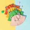 Dww-Yellow- Adults Cute Frog Bucket Hat for Summer and Outdoors - Foldable - Wide Brim Fisherman's Hat - Sun Hat for Adult Women and Men