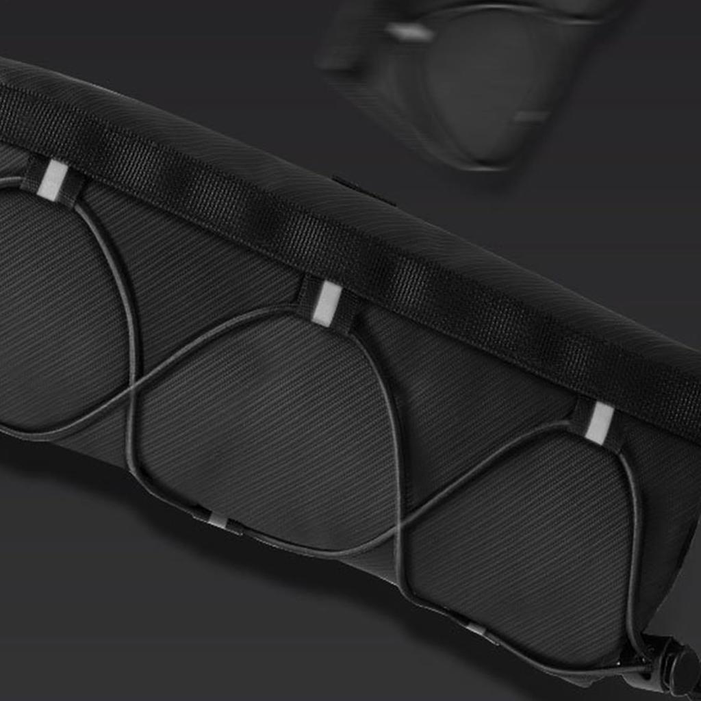 Bicycle Handlebar Bag-3L Waterproof Front Basket with Phone Mount Holder | Reflective Strap System,