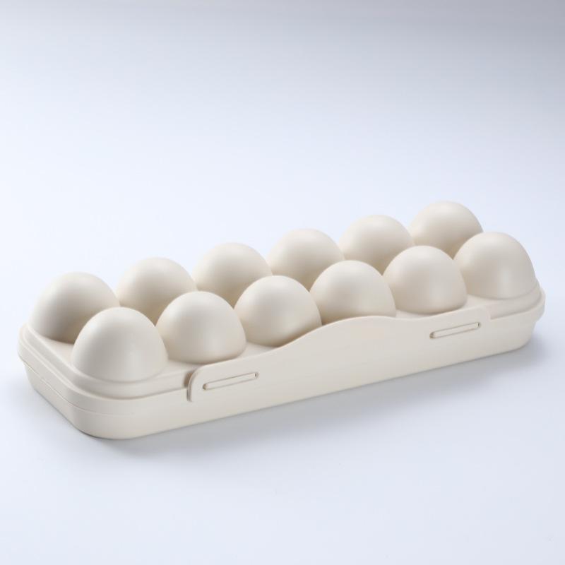 Eggoppbevaringsboks Organizer for Kjøleskap Eggeorganisator Holder Beholder for Kjøleskap