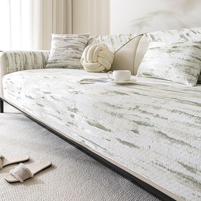 Simple sofa cushion light luxury high-end sofa cover cloth towel universal in all seasons 2025 new non-slip fixed