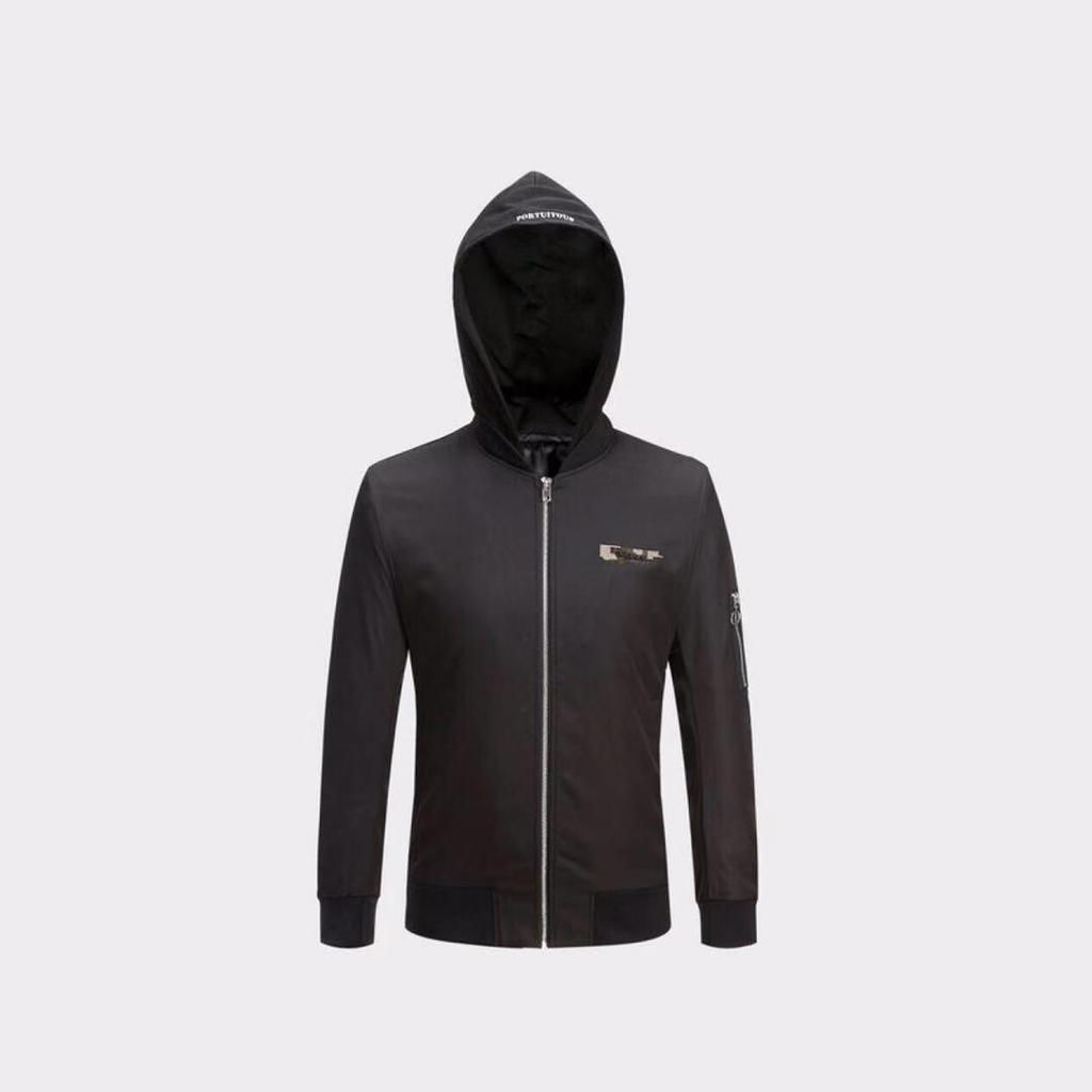 Men's Urban Casual Two-Way Jacket with Detachable Hood