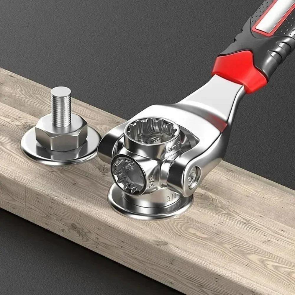 Multifunctional Socket Wrench Hand Tool 52 IN 1 360 Degree Rotating Ratchet Spline Bolt Socket Torx Wrench Repair Tool