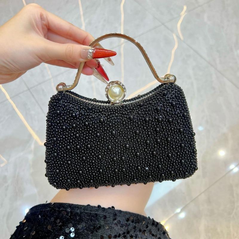Pearl Handbag Evening Dress Handbag Dinner Party Bag Shoulder Bag Chain Bag Fashionable Crossbody Bag