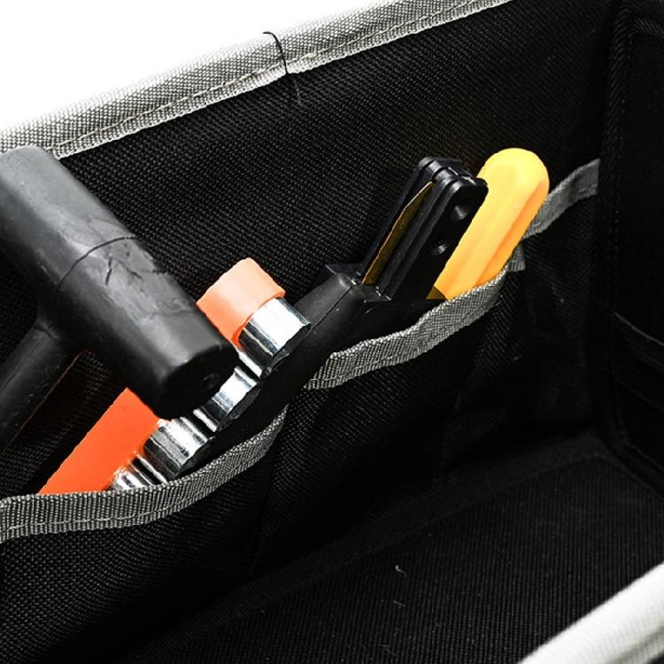 Sturdy Water Resistant Hand Carry Tool Organizer With Multiple Pockets And Reinforced Bottom For Mechanics And Technical Workers