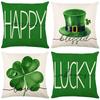 New St. Patrick's Day Pillow Cover Northern Festival Home Fabric Sofa Cushion Cover