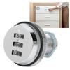 3‑Digit Combination Cabinet Lock Zinc Alloy Password Locks Home Security Supplies for DrawersSilver