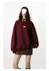 Unisex Embroidered Round Neck Heavyweight Cotton T-shirt - Korean Style, Long Sleeve, Trendy Spring/Autumn Casual Wear