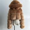 New European & American Short Faux Fur Coat