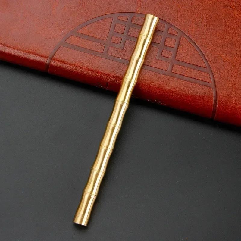 

Brass Slub Gel Pen Metal Business Neutral Signature Water Pens Stationery Office School Accessories Writing Supplies Student