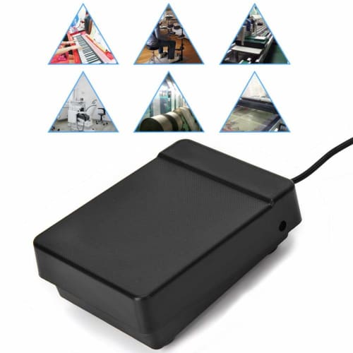 Electronic Keyboard Sustain Pedal, Electronic Piano Sustain Pedal, Switchable Pedal, 6.35 Audio Head, Classical Style Foot Pedal, Damper Pedal, Keyboa