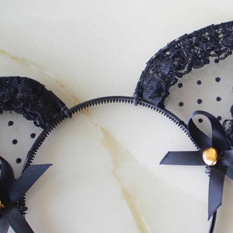 Women Girls Cute Cartoon for Cat Ears Shaped Headband Multi Color Hair Hoop Makeup Wash Face Christmas Party Headpiece