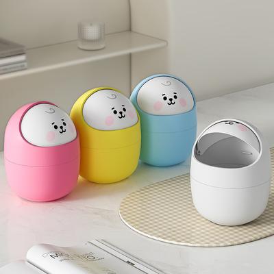 Small Desktop Plastic Trash Cans, Coffee Table Organizers, Desk Home Plastic Organizers, Small and Cute, Do Not Take Up Space.