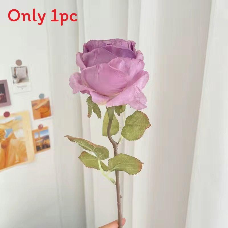 Style French Faux Silk Roses For Wedding Decor Photography Props Styling Home