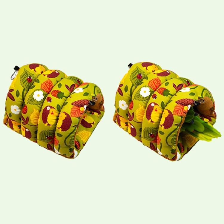 Fashion Pet Bird Parrot Cages Windproof Hammock Hut Tent Bed Hanging Cave