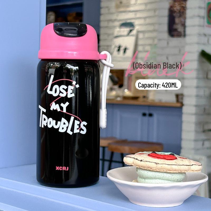 

Портативна мультяшна термокружка з нержавіючої сталі для студентів 420ml