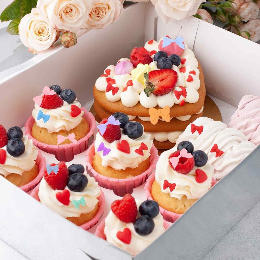 Bows Silicone Fondant Molds Mini Cartoon Butterfly for Cake Baking Cupcake Decoration Tool DIY Candy Chocolate Pudding Crafts