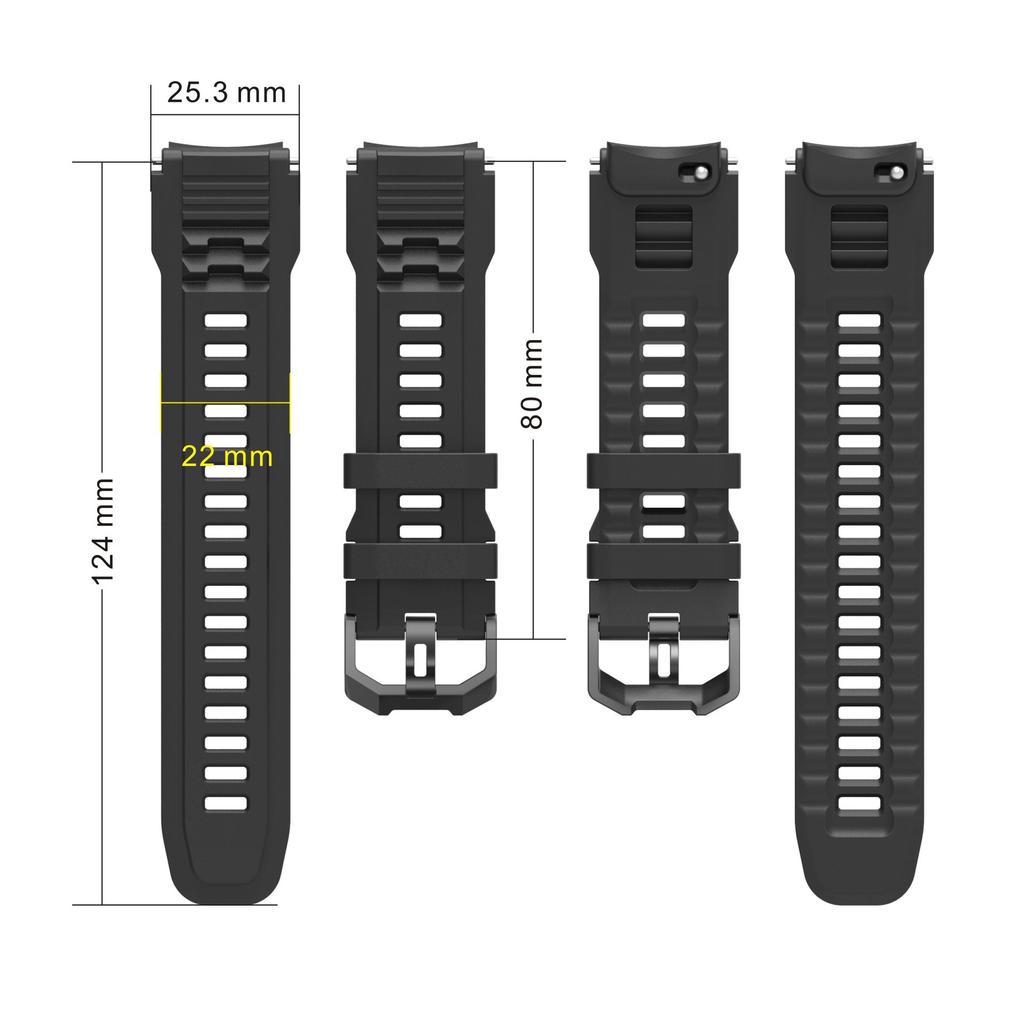 Silikonarmband für Huami Amazfit T-REX 3 Pro Smartwatch-Armband Uhrenarmband für Amazfit T-rex3 Pro Armband Armband Zubehör