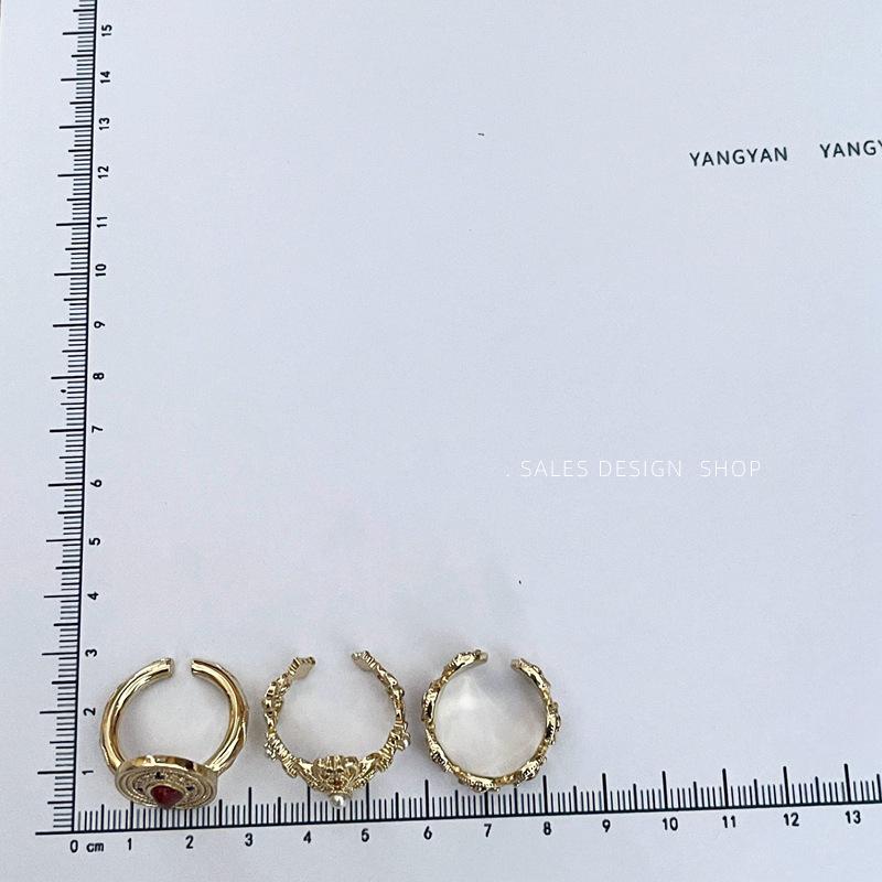 Vintage Pearl Enamel Ring - Unique High-End Fashion Statement.