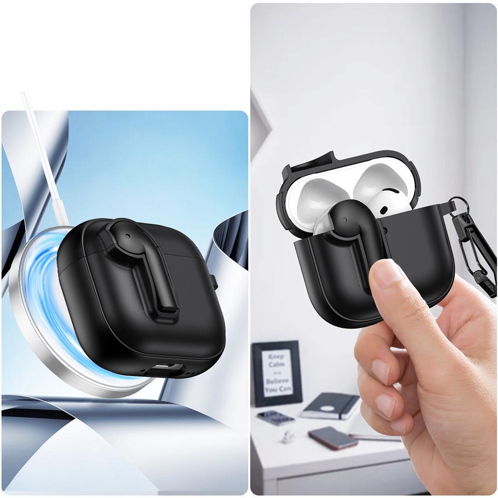 Applicable AirPods 1 generation protective cover lock switch 1st generation pro1 apple bluetooth headset soft case simple anti-drop