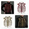 Practical Plastic Skeleton Role Play Accessory Costume Suit Perfect For Themed Event And Cosplay Activities